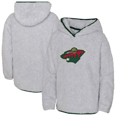 Толстовка Подростковая Girls Minnesota Wild Heather Gray Ultimate Teddy Fleece