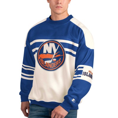 Кофта New York Islanders Starter Defense Fleece Crewneck - White