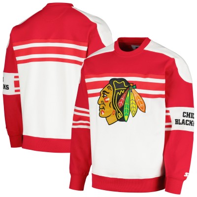 Кофта Chicago Blackhawks Starter Defense Fleece Crewneck - White