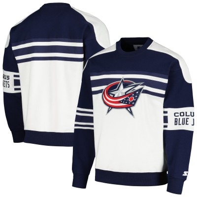 Кофта Columbus Blue Jackets Starter Defense Fleece Crewneck - White