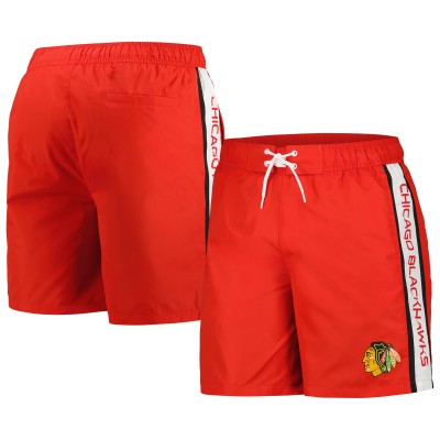 Плавки Chicago Blackhawks G-III Sports by Carl Banks Streamline Volley Swim - Red