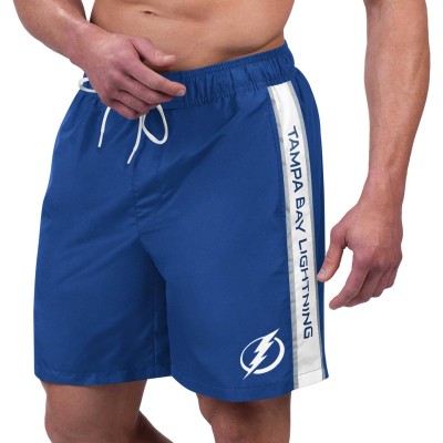Tampa Bay Lightning G-III Sports by Carl Banks Streamline Volley Swim Trunks - Blue