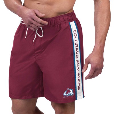 Colorado Avalanche G-III Sports by Carl Banks Streamline Volley Swim Trunks - Burgundy