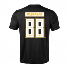 Футболка David Pastrnak Boston Bruins Levelwear Richmond Player Name & Number - Black