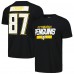 Футболка Pittsburgh Penguins Sidney Crosby Levelwear Black Richmond Player Name & Number