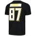 Футболка Pittsburgh Penguins Sidney Crosby Levelwear Black Richmond Player Name & Number