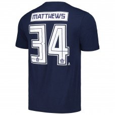 Футболка Auston Matthews Toronto Maple Leafs Levelwear Richmond Player Name & Number - Navy