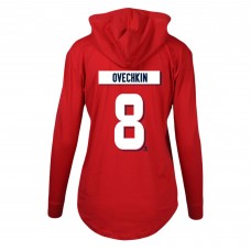 Толстовка Женская Washington Capitals Alexander Ovechkin Levelwear Red Vivid Player Name & Number