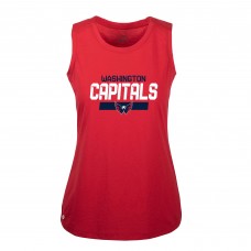 Женская футболка Washington Capitals Alexander Ovechkin Levelwear Red Macy Player Name & Number Tank Top