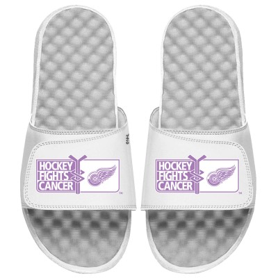 Тапочки Detroit Red Wings ISlide Youth Hockey Fights Cancer - White