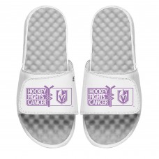 Шлепки Vegas Golden Knights ISlide Youth Hockey Fights Cancer - White
