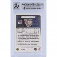Henrik Lundqvist New York Rangers Autographed 2005-06 Upper Deck Victory #288 Beckett Fanatics Witnessed Authenticated 9/10 Rookie Card Henrik Lundqvist New York Rangers Autographed 2005-06 Upper Deck Victory #288 Beckett Fanatics Witnessed Authenticated 9/10 Rookie Card