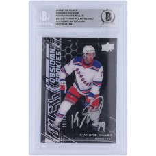 KAndre Miller New York Rangers Autographed 2020-21 Upper Deck Black Obsidian Silver Ink #OR-40 #91/349 Beckett Fanatics Witnessed Authenticated Rookie Card KAndre Miller New York Rangers Autographed 2020-21 Upper Deck Black Obsidian Silver Ink #OR-40 #91/349 Beckett Fanatics Witnessed Authenticated Rookie Card