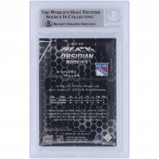KAndre Miller New York Rangers Autographed 2020-21 Upper Deck Black Obsidian Silver Ink #OR-40 #91/349 Beckett Fanatics Witnessed Authenticated Rookie Card KAndre Miller New York Rangers Autographed 2020-21 Upper Deck Black Obsidian Silver Ink #OR-40 #91/349 Beckett Fanatics Witnessed Authenticated Rookie Card