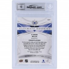 KAndre Miller New York Rangers Autographed 2020-21 Upper Deck Ultimate Collection Jerseys Relic #127 Beckett Fanatics Witnessed Authenticated 10 Rookie Card KAndre Miller New York Rangers Autographed 2020-21 Upper Deck Ultimate Collection Jerseys Relic #127 Beckett Fanatics Witnessed Authenticated 10 Rookie Card