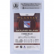 KAndre Miller New York Rangers Autographed 2020-21 Upper Deck Series 2 Young Guns Canvas #C235 Beckett Fanatics Witnessed Authenticated 9/10 Rookie Card KAndre Miller New York Rangers Autographed 2020-21 Upper Deck Series 2 Young Guns Canvas #C235 Beckett Fanatics Witnessed Authenticated 9/10 Rookie Card