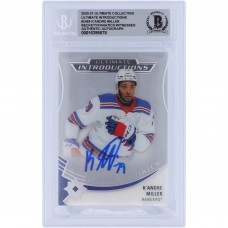 KAndre Miller New York Rangers Autographed 2020-21 Upper Deck Ultimate Collection Introductions #UI-69 Beckett Fanatics Witnessed Authenticated 10 Rookie Card KAndre Miller New York Rangers Autographed 2020-21 Upper Deck Ultimate Collection Introductions #UI-69 Beckett Fanatics Witnessed Authenticated 10 Rookie Card
