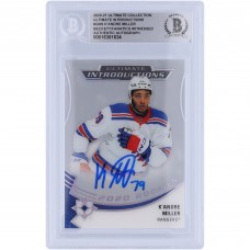 KAndre Miller New York Rangers Autographed 2020-21 Upper Deck Ultimate Collection Introductions #UI-69 Beckett Fanatics Witnessed Authenticated Rookie Card KAndre Miller New York Rangers Autographed 2020-21 Upper Deck Ultimate Collection Introductions #UI-69 Beckett Fanatics Witnessed Authenticated Rookie Card