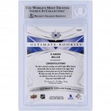 KAndre Miller New York Rangers Autographed 2020-21 Upper Deck Ultimate Collection Jerseys Relic #127 Beckett Fanatics Witnessed Authenticated Rookie Card KAndre Miller New York Rangers Autographed 2020-21 Upper Deck Ultimate Collection Jerseys Relic #127 Beckett Fanatics Witnessed Authenticated Rookie Card