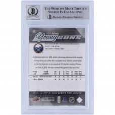 Jack Eichel Buffalo Sabres Autographed 2015-16 Upper Deck Series 2 Young Guns #451 Beckett Fanatics Witnessed Authenticated 10 Rookie Card Jack Eichel Buffalo Sabres Autographed 2015-16 Upper Deck Series 2 Young Guns #451 Beckett Fanatics Witnessed Authenticated 10 Rookie Card