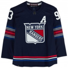 Mika Zibanejad New York Rangers Autographed Fanatics Authentic 2023-24 Navy Alternate adidas Authentic Jersey Mika Zibanejad New York Rangers Autographed Fanatics Authentic 2023-24 Navy Alternate adidas Authentic Jersey
