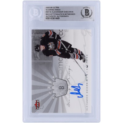 Alexander Ovechkin Washington Capitals Autographed 2005-06 Upper Deck Fleer Ultra Scoring Kings #SK18 Beckett Fanatics Witnessed Authenticated Rookie Card