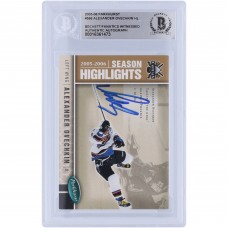 Alexander Ovechkin Washington Capitals Autographed 2005-06 Upper Deck Parkhurst Season Highlights #588 Beckett Fanatics Witnessed Authenticated Rookie Card