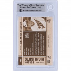 Alexander Ovechkin Washington Capitals Autographed 2005-06 Upper Deck Parkhurst Season Highlights #588 Beckett Fanatics Witnessed Authenticated Rookie Card