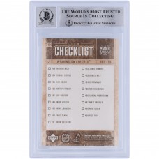 Alexander Ovechkin Washington Capitals Autographed 2005-06 Upper Deck Parkhurst Team Checklist #700 Beckett Fanatics Witnessed Authenticated 9/10 Rookie Card