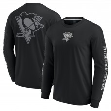 Футболка с длинным рукавом Pittsburgh Penguins Fanatics Black Elements Strive