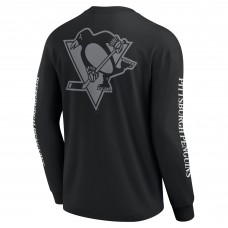 Футболка с длинным рукавом Pittsburgh Penguins Fanatics Black Elements Strive