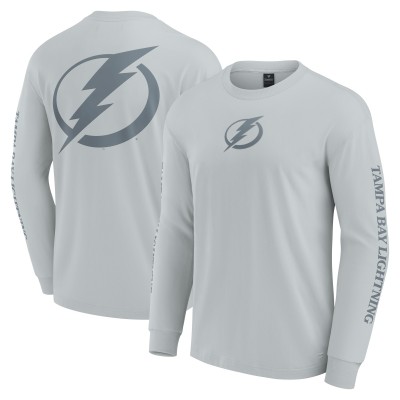 Футболка Tampa Bay Lightning Fanatics Gray Elements Strive Long Sleeve
