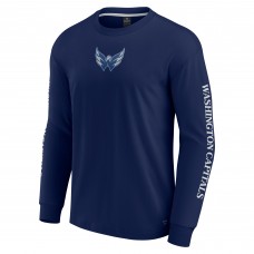 Футболка с длинным рукавом Washington Capitals Fanatics Elements Strive - Navy