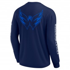Футболка с длинным рукавом Washington Capitals Fanatics Elements Strive - Navy