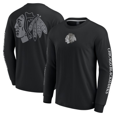 Футболка с длинным рукавом Chicago Blackhawks Fanatics Elements Strive - Black