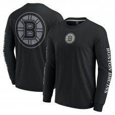 Футболка с длинным рукавом Boston Bruins Fanatics Black Elements Strive