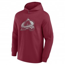 Футболка с длинным рукавом с капюшоном Colorado Avalanche Fanatics Burgundy Elements Blaze Tri-Blend