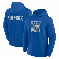 New York Rangers Fanatics Blue Elements Blaze Tri-Blend Long Sleeve Hoodie T-Shirt New York Rangers Fanatics Blue Elements Blaze Tri-Blend Long Sleeve Hoodie T-Shirt
