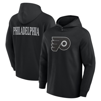 Толстовка Футболка Philadelphia Flyers Fanatics Black Elements Blaze Tri-Blend Long Sleeve