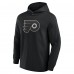 Толстовка Футболка Philadelphia Flyers Fanatics Black Elements Blaze Tri-Blend Long Sleeve