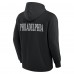 Толстовка Футболка Philadelphia Flyers Fanatics Black Elements Blaze Tri-Blend Long Sleeve