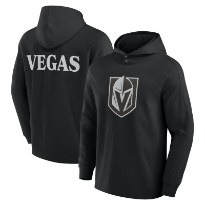 Футболка Vegas Golden Knights Fanatics Black Elements Blaze Tri-Blend Long Sleeve Hoodie