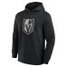 Футболка Vegas Golden Knights Fanatics Black Elements Blaze Tri-Blend Long Sleeve Hoodie