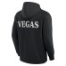 Футболка Vegas Golden Knights Fanatics Black Elements Blaze Tri-Blend Long Sleeve Hoodie