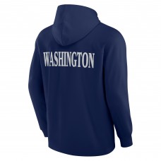 Футболка с длинным рукавом с капюшоном Washington Capitals Fanatics Elements Blaze Tri-Blend - Navy