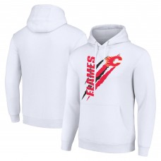 Толстовка Calgary Flames Starter Color Scratch Fleece - White