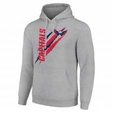 Толстовка Washington Capitals Starter Heather Gray Color Scratch Fleece