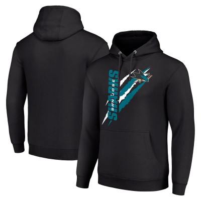 Толстовка San Jose Sharks Starter Black Color Scratch Fleece