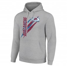Толстовка Colorado Avalanche Starter Color Scratch Fleece - Heather Gray