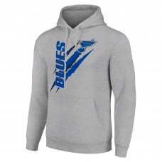 Толстовка St. Louis Blues Starter Color Scratch Fleece - Heather Gray